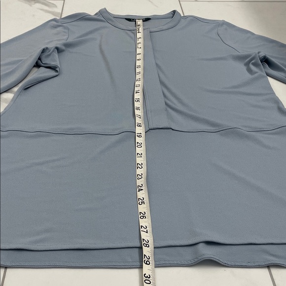 LAUREN Ralph Lauren Women's Light Blue Tunic Blouse Sz L - Picture 9 of 11